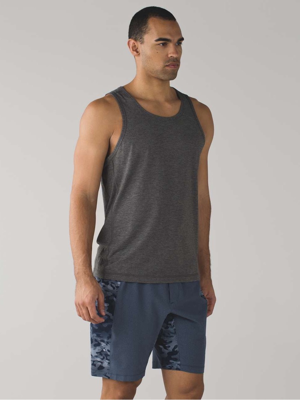 Lululemon | Namaste At The Beach Short | Deep Navy/Small Pebble Camo | Medium